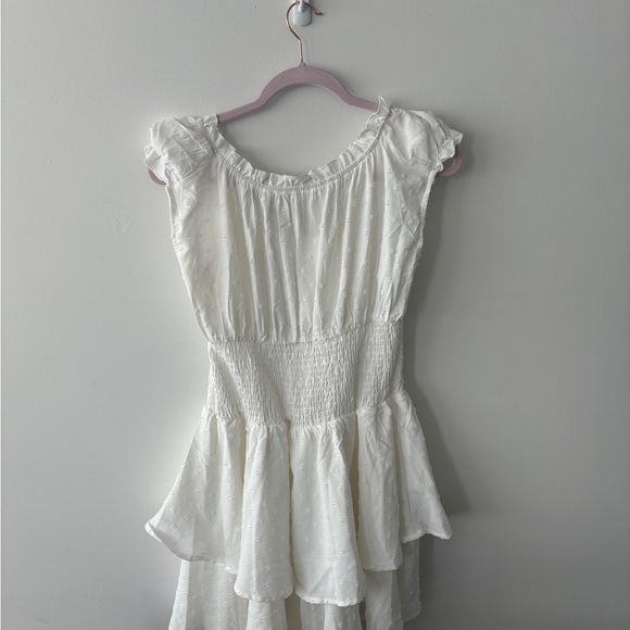 White linen dress / built in skort - size M (no tag) - Picture 4 of 5